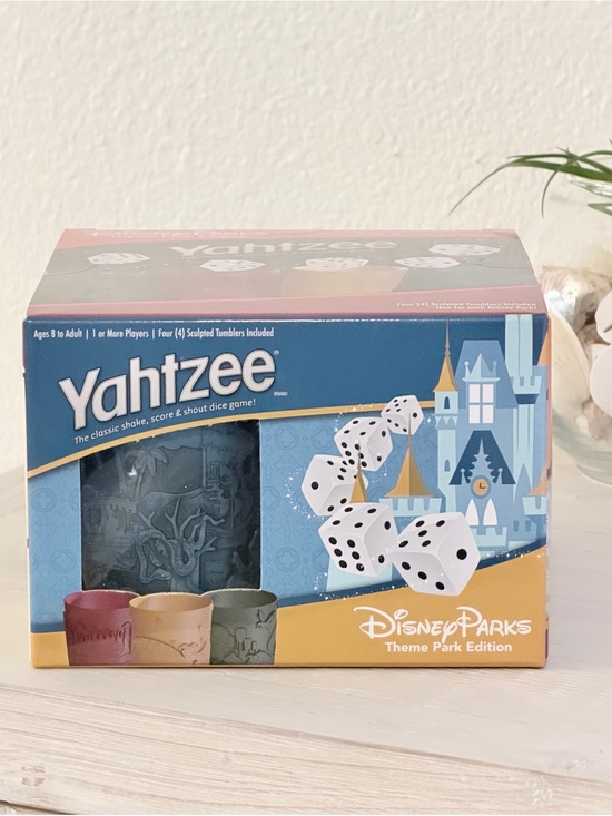 Disney Other - Disney Parks Exclusive Yahtzee Theme Park Edition Game NEW SEALED